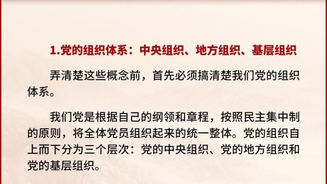 黨支部、黨小組、黨委、黨工委、黨組……這些概念你都清楚嗎